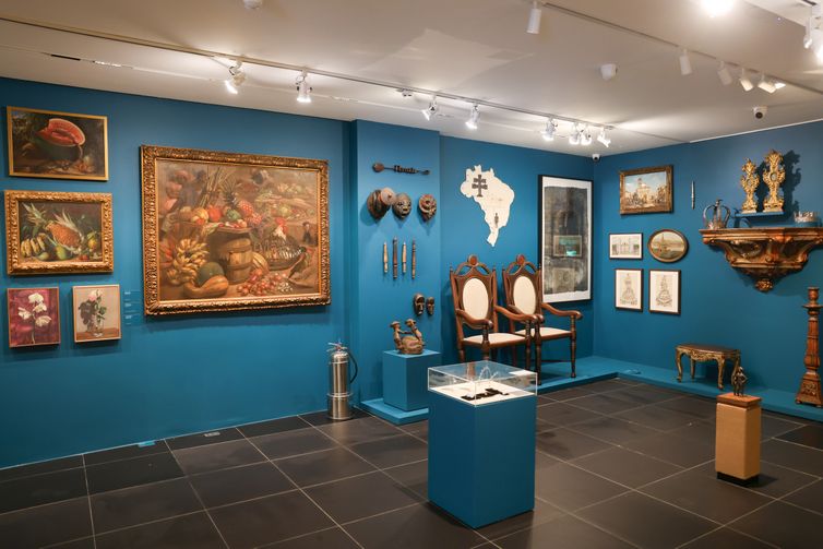 Rio de Janeiro (RJ), 10/04/2025 – Exposição Afro-brasilidade, uma homenagem a dois Valentins e a um Emanoel na FGV Arte, na zona sul do Rio de Janeiro. Foto: Tomaz Silva/Agência Brasil