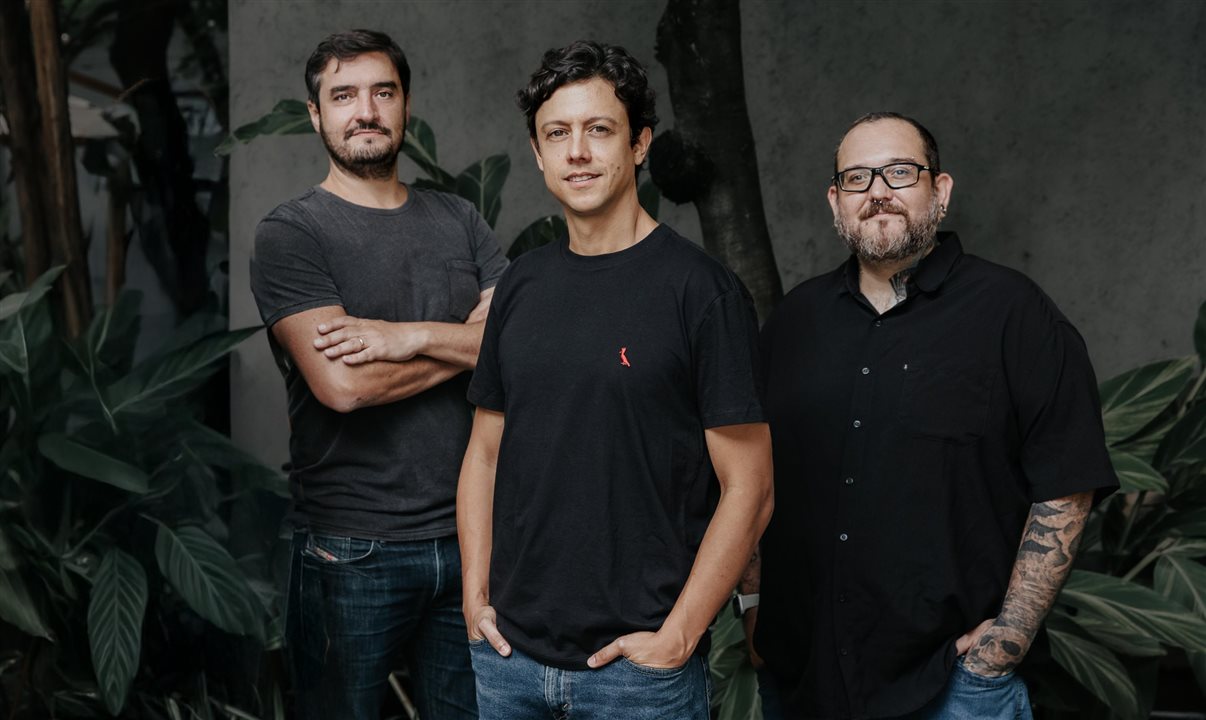 Fundadores da Nuvia: Arthur Sorelli, John Paz e Jader Dias de Campos