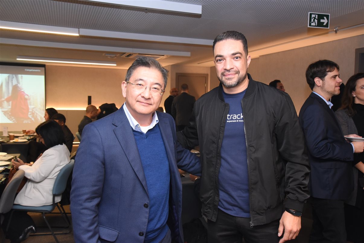 Marcelo Sacchitiello, da Rextur Advance, e Karina Fioranelli, do Sabre