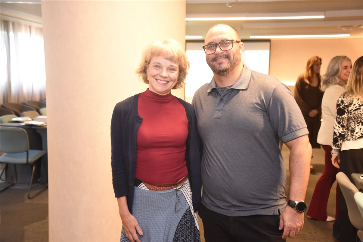 Marcelo Sacchitiello, da Rextur Advance, e Karina Fioranelli, do Sabre